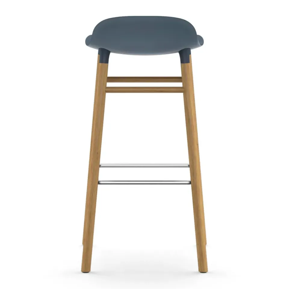Normann Copenhagen Bar Stools*Form barstool oak legs, Blue