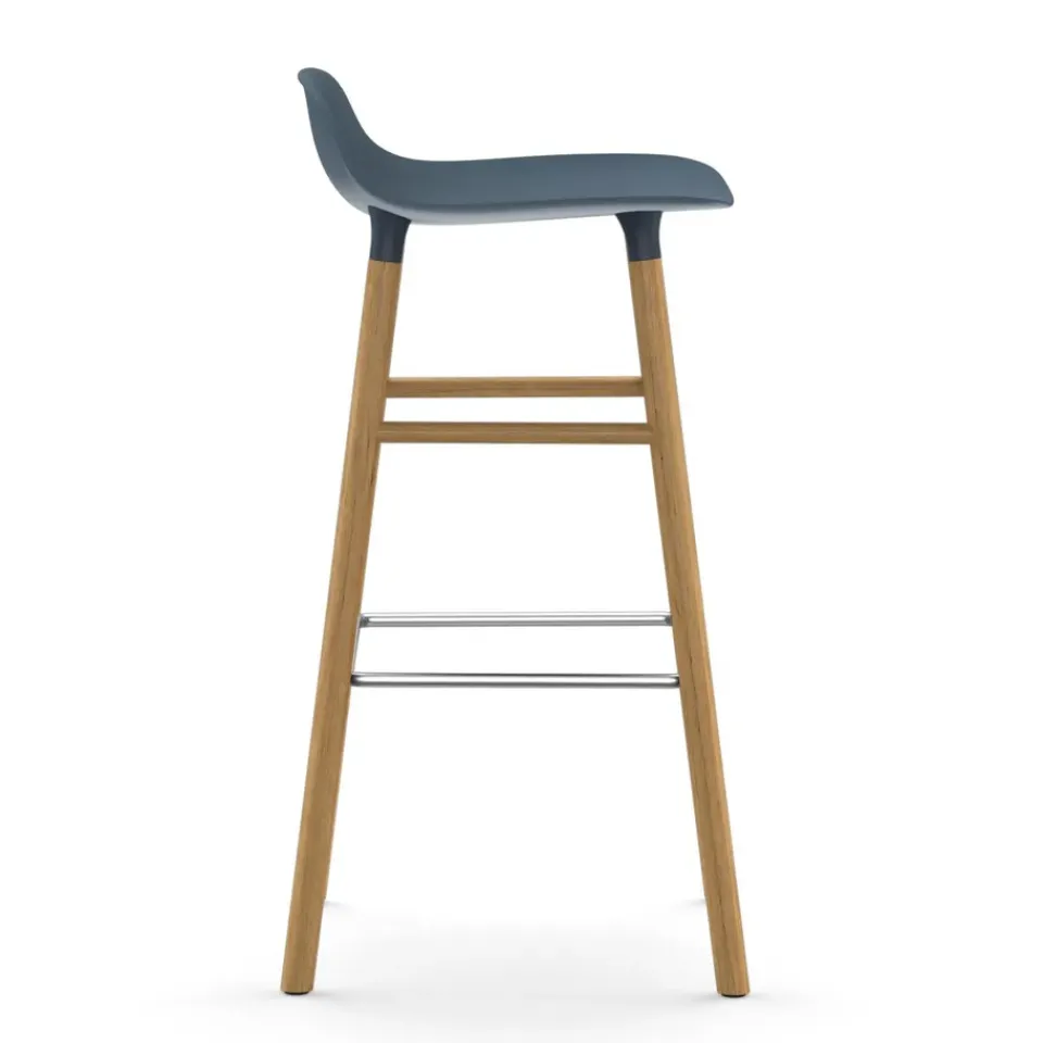Normann Copenhagen Bar Stools*Form barstool oak legs, Blue