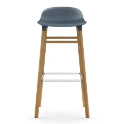 Normann Copenhagen Bar Stools*Form barstool oak legs, Blue