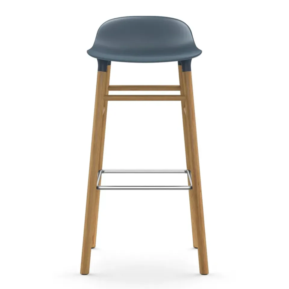 Normann Copenhagen Bar Stools*Form barstool oak legs, Blue