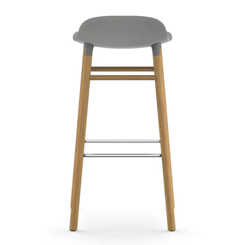 Normann Copenhagen Bar Stools*Form barstool oak legs, Grey