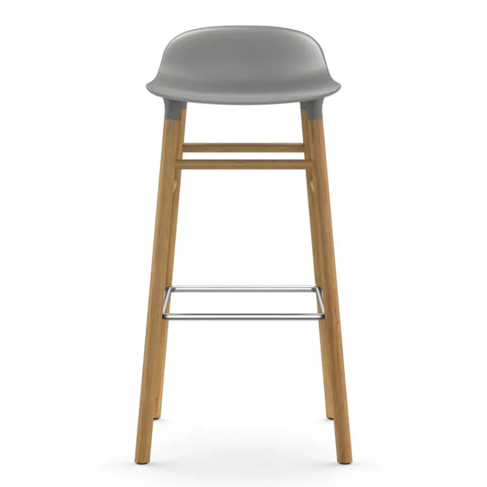 Normann Copenhagen Bar Stools*Form barstool oak legs, Grey
