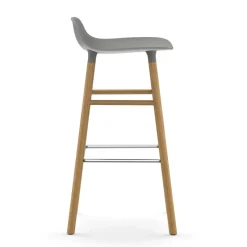 Normann Copenhagen Bar Stools*Form barstool oak legs, Grey