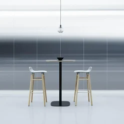 Normann Copenhagen Bar Stools*Form barstool oak legs, Grey