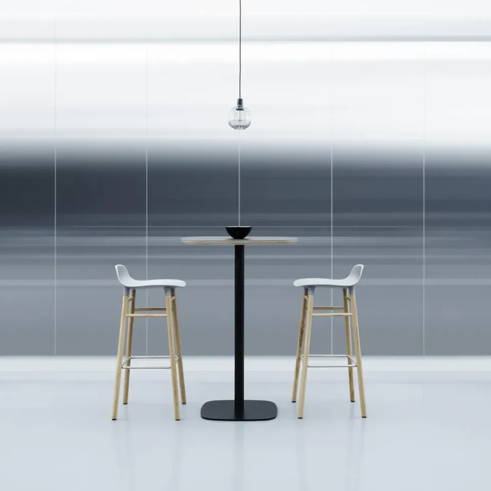 Normann Copenhagen Bar Stools*Form barstool oak legs, Grey