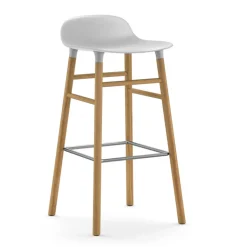 Normann Copenhagen Bar Stools*Form barstool oak legs, White