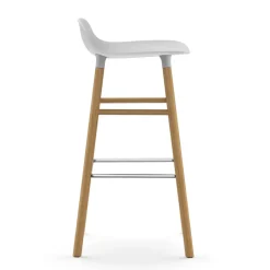 Normann Copenhagen Bar Stools*Form barstool oak legs, White