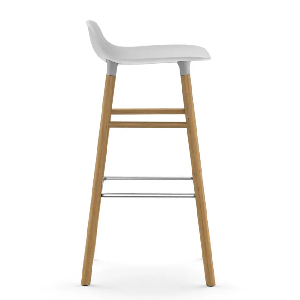 Normann Copenhagen Bar Stools*Form barstool oak legs, White