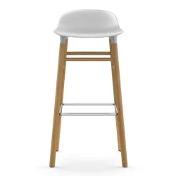 Normann Copenhagen Bar Stools*Form barstool oak legs, White