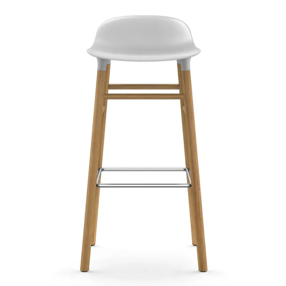Normann Copenhagen Bar Stools*Form barstool oak legs, White
