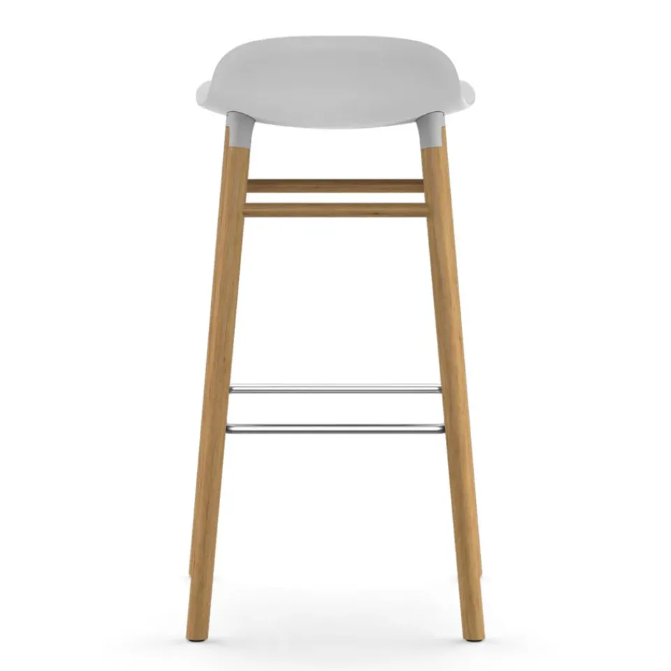 Normann Copenhagen Bar Stools*Form barstool oak legs, White