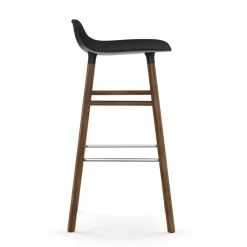 Normann Copenhagen Bar Stools*Form barstool walnut legs, Black