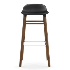Normann Copenhagen Bar Stools*Form barstool walnut legs, Black