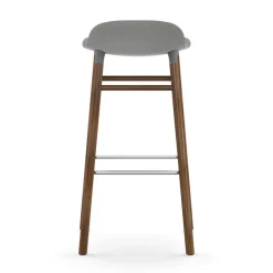 Normann Copenhagen Bar Stools*Form barstool walnut legs, Grey