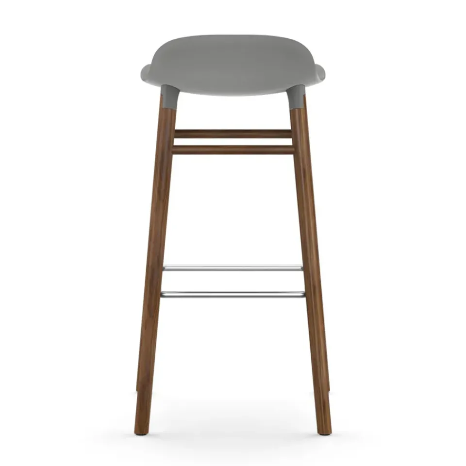 Normann Copenhagen Bar Stools*Form barstool walnut legs, Grey