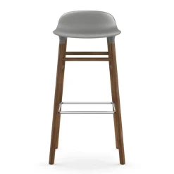 Normann Copenhagen Bar Stools*Form barstool walnut legs, Grey