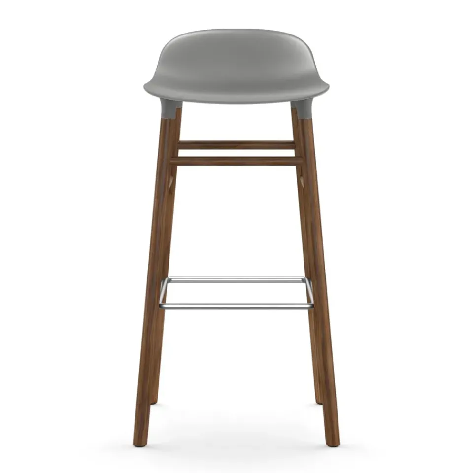 Normann Copenhagen Bar Stools*Form barstool walnut legs, Grey