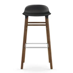 Normann Copenhagen Bar Stools*Form barstool walnut legs 75 cm, Black