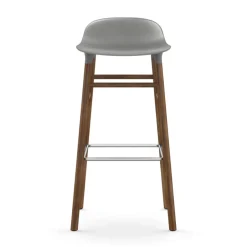 Normann Copenhagen Bar Stools*Form barstool walnut legs 75 cm, Grey