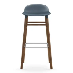 Normann Copenhagen Bar Stools*Form barstool walnut legs, Blue