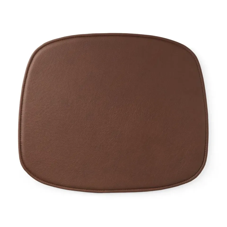 Normann Copenhagen Seat Cushions & Pads*Form seat cushion in ultra leather, Brandy 41574 Brown