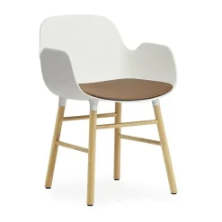 Normann Copenhagen Seat Cushions & Pads*Form seat cushion in ultra leather, Brandy 41574 Brown
