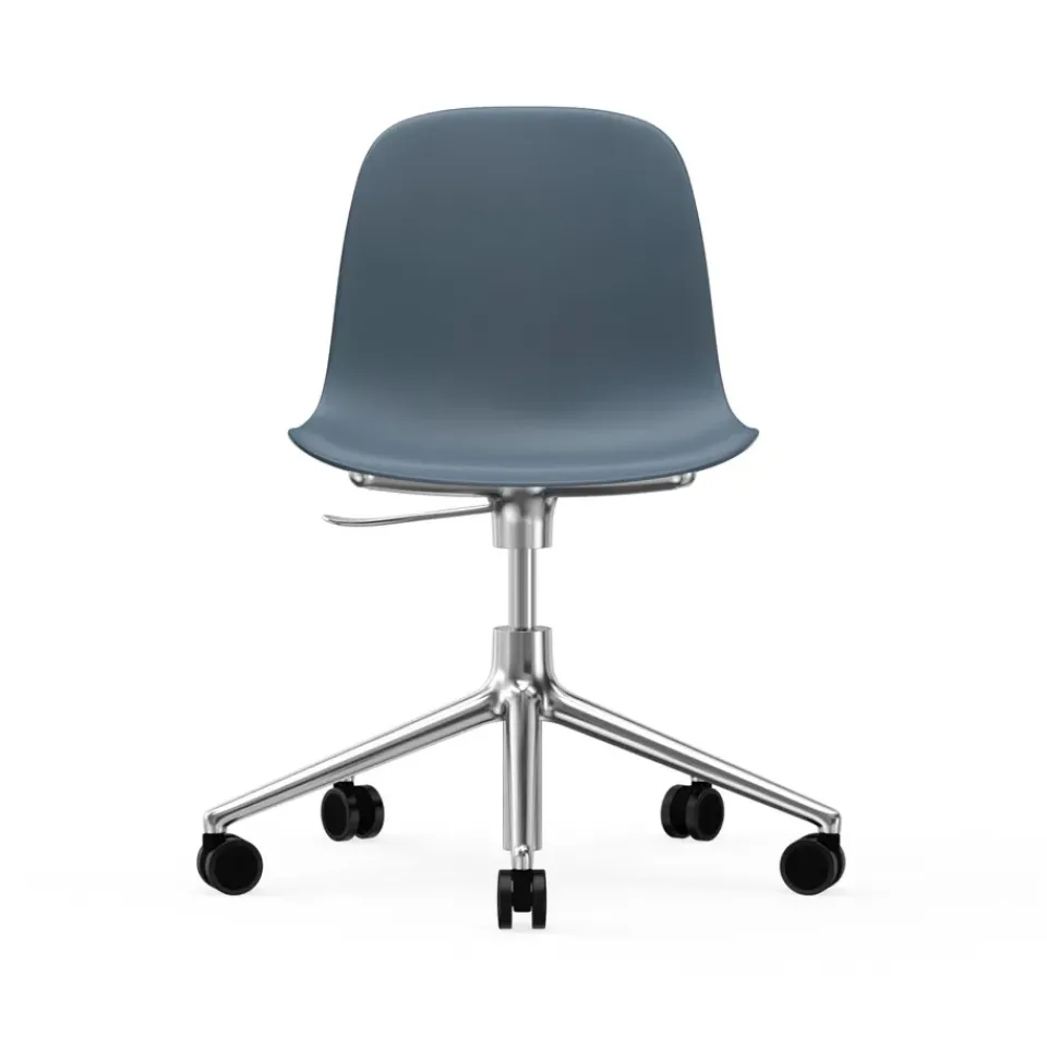 Normann Copenhagen Office Chairs*Form swivel chair, 5W office chair, , aluminium wheels Blue