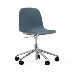 Normann Copenhagen Office Chairs*Form swivel chair, 5W office chair, , aluminium wheels Blue