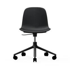 Normann Copenhagen Office Chairs*Form swivel chair, 5W office chair, , aluminium, wheels Black
