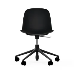 Normann Copenhagen Office Chairs*Form swivel chair, 5W office chair, , aluminium, wheels Black
