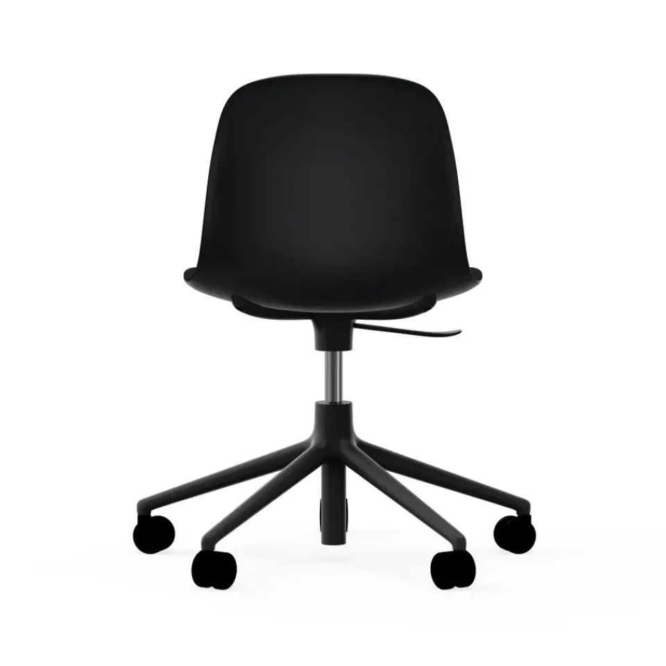 Normann Copenhagen Office Chairs*Form swivel chair, 5W office chair, , aluminium, wheels Black