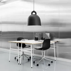 Normann Copenhagen Office Chairs*Form swivel chair, 5W office chair, , aluminium, wheels Black