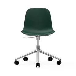 Normann Copenhagen Office Chairs*Form swivel chair, 5W office chair, , aluminium, wheels Green