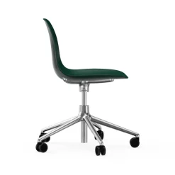 Normann Copenhagen Office Chairs*Form swivel chair, 5W office chair, , aluminium, wheels Green