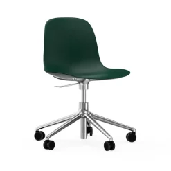 Normann Copenhagen Office Chairs*Form swivel chair, 5W office chair, , aluminium, wheels Green