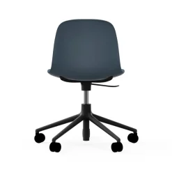 Normann Copenhagen Office Chairs*Form swivel chair, 5W office chair, , black aluminium, wheels Blue