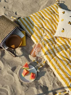 Broste Copenhagen Seat Cushions & Pads*Franca strand rug 70x200 cm, Harvest gold Yellow