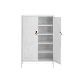Maze Display & Glass Cabinets*Francis cabinet, . leather White
