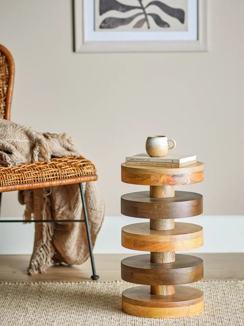 Bloomingville Side Tables*Franka side table Ø25x46 cm, Brown