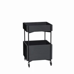 Hübsch Side Tables*Fresh Rolling Cart 70 cm, Black