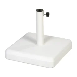 Fri Form Sun Protection*parasol base, concrete, 45x45 cm White