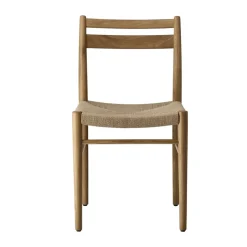 1898 Chairs*Fridhem dining chair, Papercord-laquered oak Beige
