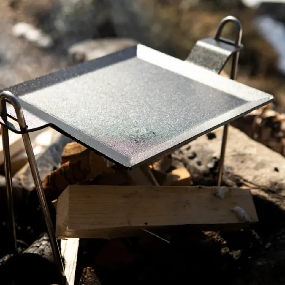 Kockums Jernverk Garden Details & Accessories*Frying table. 4 mm carbon steel, Frying surface 22x22 cm Black