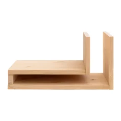 Maze Bedside Tables*F-shelf Play DIY wall shelf, Pine, left Green