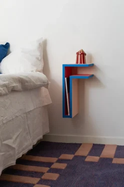 Maze Bedside Tables*F-shelf Play DIY wall shelf, Pine, right Green