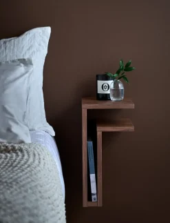 Maze Shelves & Shelving Systems*F-shelf wall shelf walnut, shelf - right Brown
