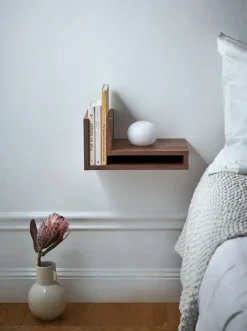 Maze Shelves & Shelving Systems*F-shelf wall shelf walnut, shelf - right Brown