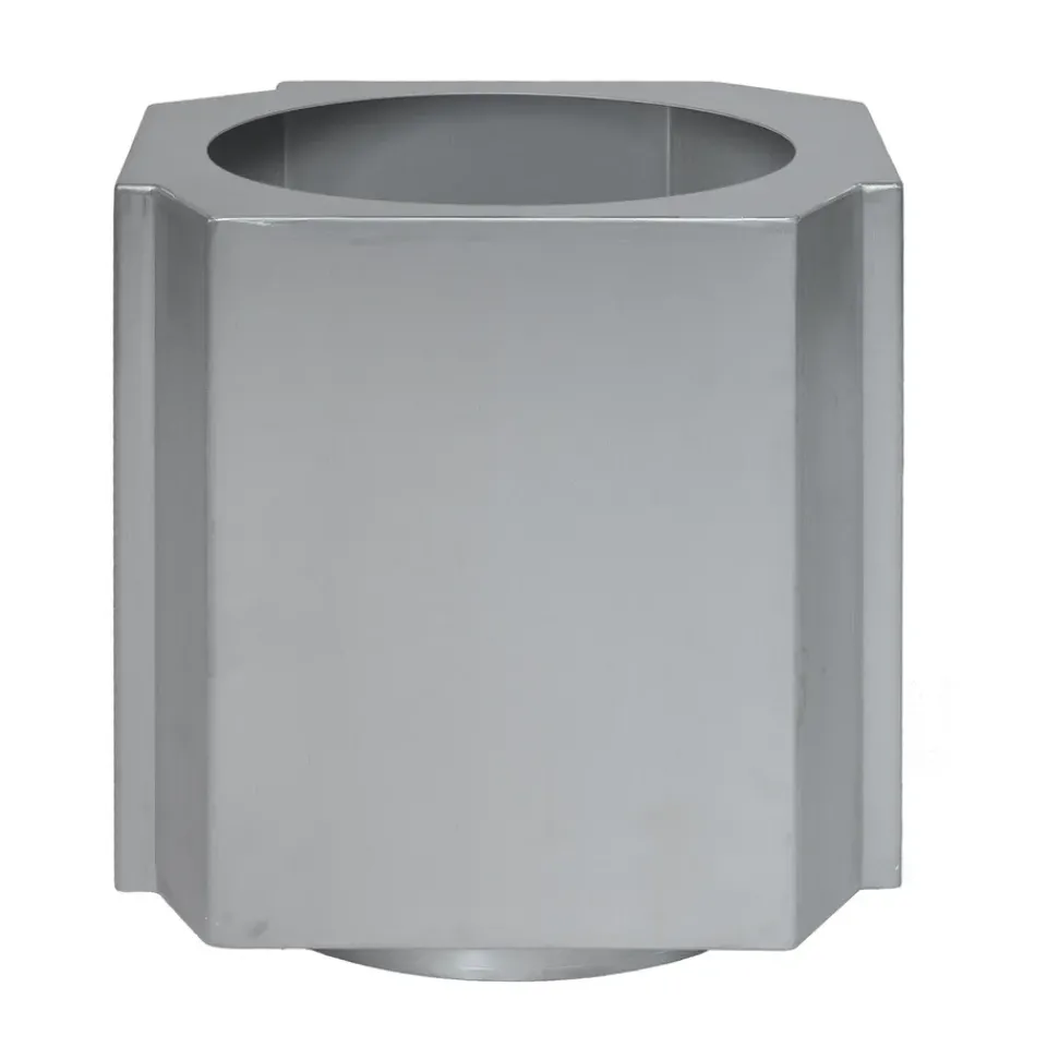 Louise Roe Garden Details & Accessories*Funki pot L 52 cm, Brushed Aluminium Silver-coloured