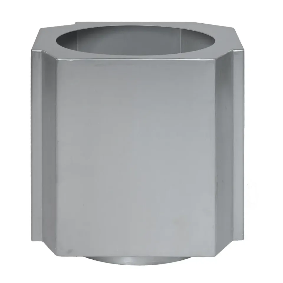 Louise Roe Garden Details & Accessories*Funki pot M 40 cm, Brushed Aluminium Silver-coloured