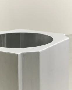 Louise Roe Garden Details & Accessories*Funki pot M 40 cm, Brushed Aluminium Silver-coloured
